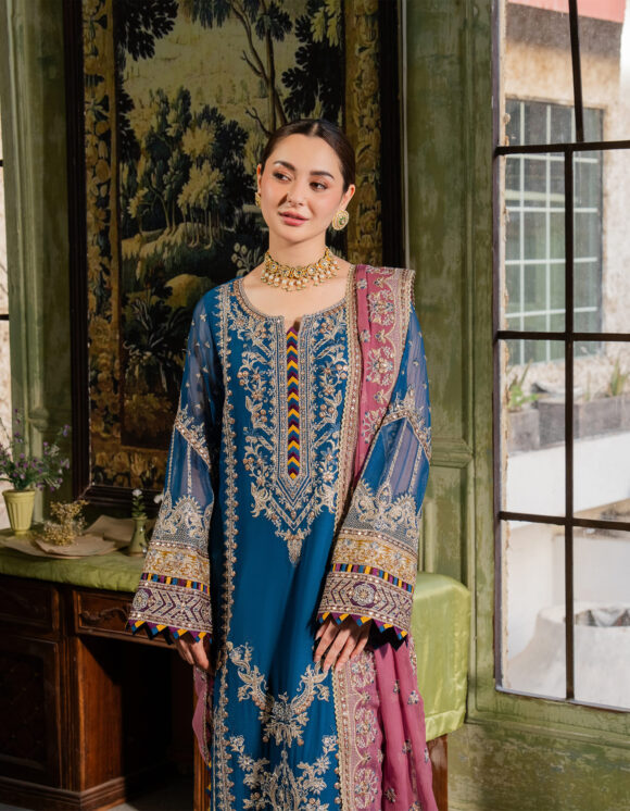 3 Piece Premium Quality Suit - Hania Amir Article - Un Stitched - Premium Quality - ART002 - Image 3