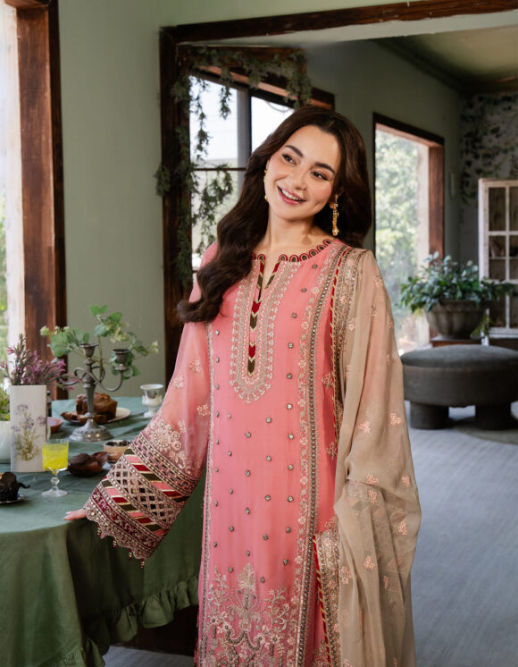 3 Piece Premium Quality Suit - Hania Amir Article - Un Stitched - Original Premium Quality