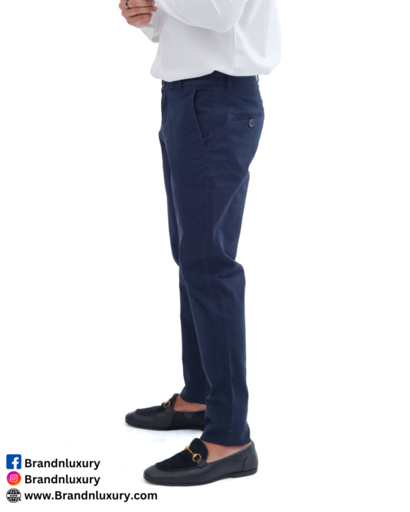 Navy Blue Cotton Pant  Premium Quality - Image 3