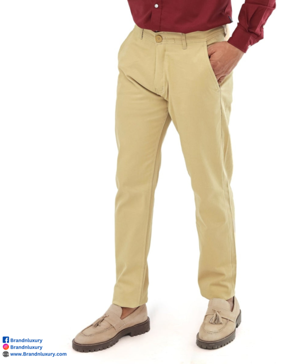 Camel Brown Cotton Pant Premium Quality - Image 3