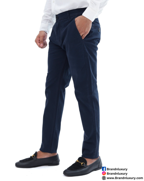 Navy Blue Cotton Pant  Premium Quality - Image 5