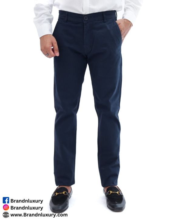 Navy Blue Cotton Pant  Premium Quality - Image 6