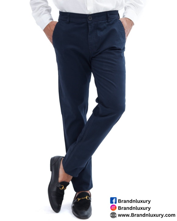 Navy Blue Cotton Pant  Premium Quality