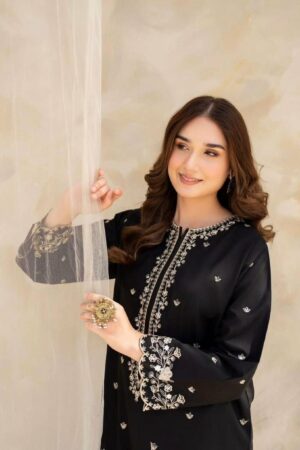  BLACK GULAB EMBROIDERED 2PC SET