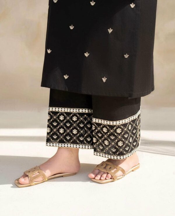  BLACK GULAB EMBROIDERED 2PC SET - Image 5