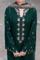 ZIVA GREEN EMBROIDERED 2PC SET