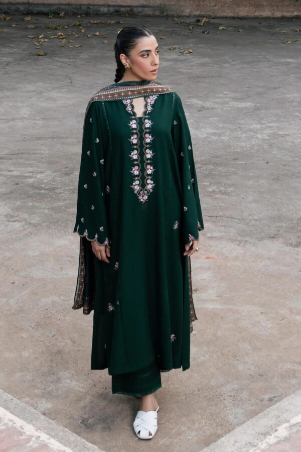 ZIVA GREEN EMBROIDERED 2PC SET