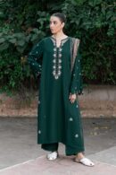ZIVA GREEN EMBROIDERED 2PC SET
