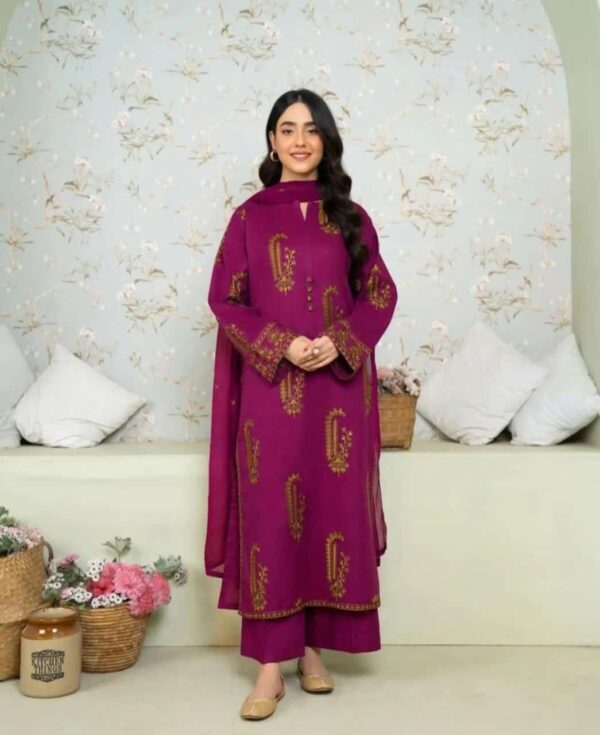 AMBER EMBROIDERED 2PC SET - Image 5