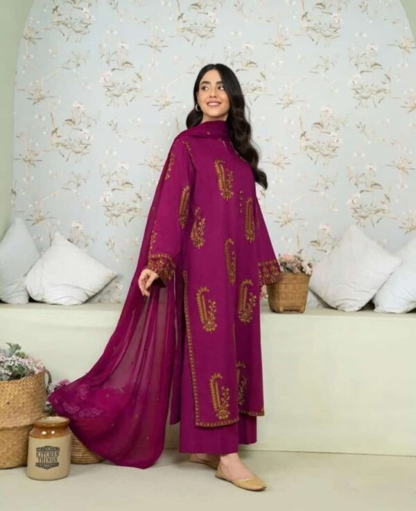 AMBER EMBROIDERED 2PC SET - Image 4
