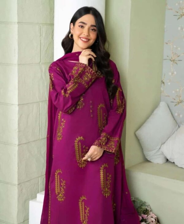 AMBER EMBROIDERED 2PC SET - Image 2