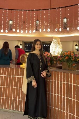 BLACK IRIS EMBROIDERED 2PC