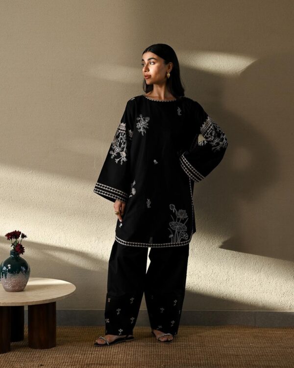 ZAIB – Luxury Embroidered - 2-Piece Set with Farshi Trouser - Image 3
