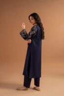 Blue Topz – Premium Linen Stitched 2-Piece Set