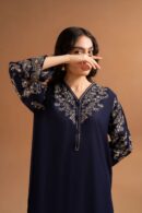 Blue Topz – Premium Linen Stitched 2-Piece Set